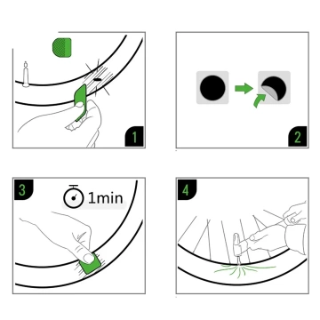 Rockbros GJ2001 Reparaturset für Fahrradschläuche – durchscheinend
