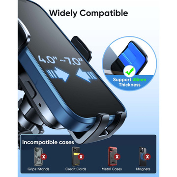 Joyroom JR-ZS246 Autohalterung für den Kühlergrill mit Wireless 15W Black Charger