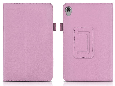 Etui Stand Cover Alogy stojak do Lenovo Tab M8 TB-8505 Różowe + Szkło