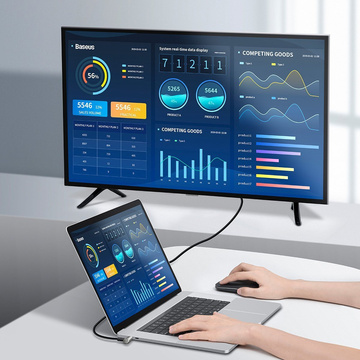 USB-C-zu-USB-C-Kabel, abgewinkelt 3.1 Baseus Hammer, 100 W, PD, 4K 1,5 m (schwarz)