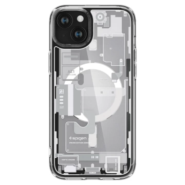 Spigen Ultra Hybrid Mag Mag Safe für Apple iPhone 15 Zero One Weiß