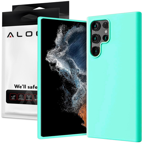 Schutzhülle für Alogy Thin Soft Case für Samsung Galaxy S22 Ultra Türkis