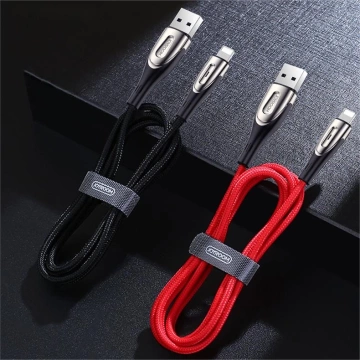 Joyroom Sharp Series Schnellladekabel USB-A - Lightning 3A 1,2m Schwarz (S-M411)