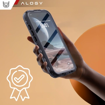 Alogy HydroArmor™ IP68 wasserdichte Hülle mit transparenter Rückseite, 360-Panzerabdeckung für MagSafe für Apple iPhone 16