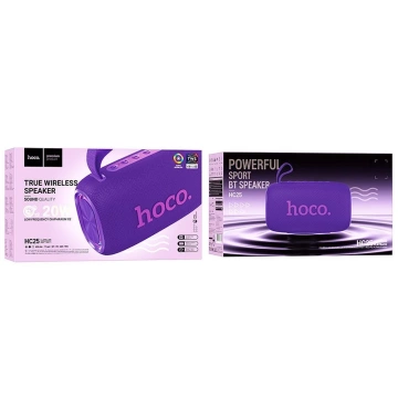 HOCO głośnik bluetooth 2 x 10W HC25 fioletowy