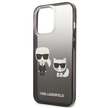 Karl Lagerfeld KLHCP13LTGKCK iPhone 13 Pro / 13 6,1" Hardcase czarny/black Gradient Ikonik Karl