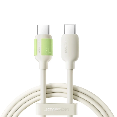 Kabel Joyroom S-A53 30W USB-C – Lightning 1,2m Beżowy Fluorescencyjny