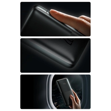 Baseus Bipow Pro Power Bank 10000mAh 20W weiß mit USB Typ A - USB Typ C 3A 0,3m Kabel (PPBD040202)