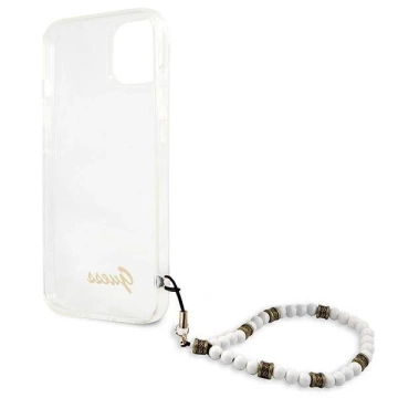 Guess GUHCP13SKPSWH iPhone 13 mini 5,4" Transparente Hardcase White Pearl