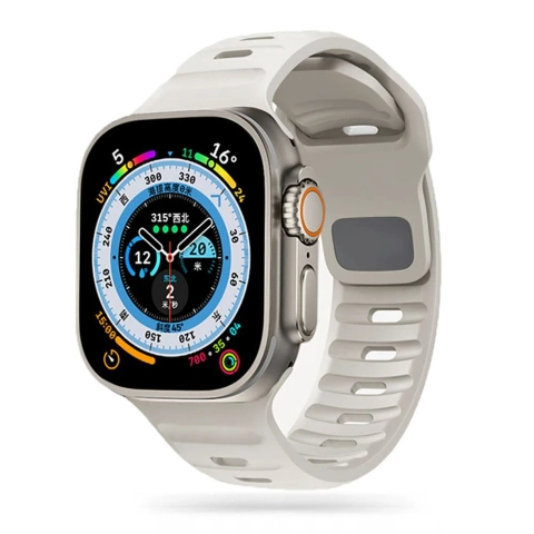 Pasek sportowy opaska IconBand Line do Apple Watch 4 / 5 / 6 / 7 / 8 / SE / ULTRA (42 / 44 / 45 / 49 mm) Starlight