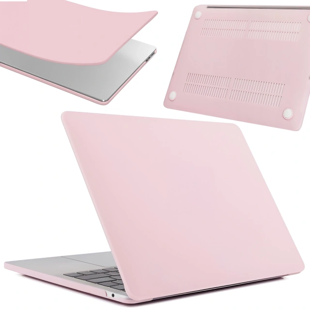 Etui do Apple Macbook Air 15 2023-2025 (M2/M3/M4) – elastyczna, matowa obudowa ochronna, lekka i odporna – Alogy AirGuard™ Różowy