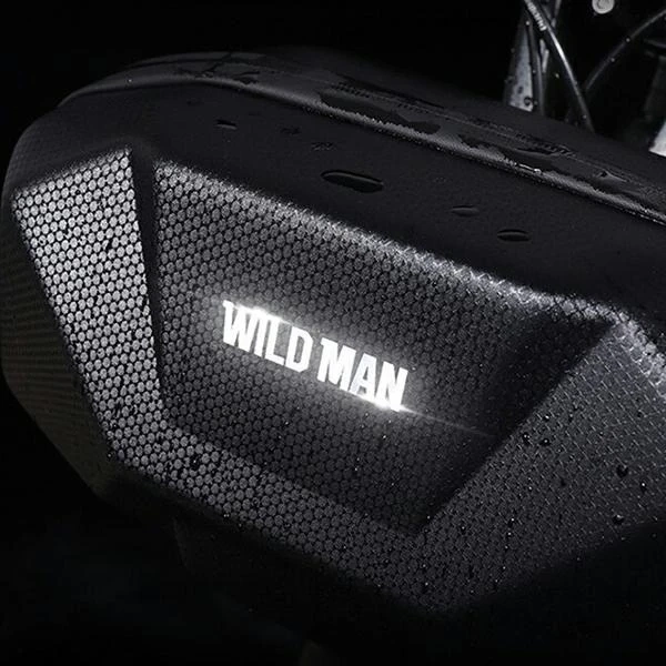Wildman 3,5L Lenkertasche Fahrradtasche PU EVA Wasserdicht Schwarz