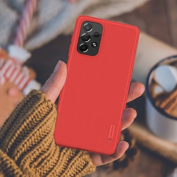 Nillkin Super Frosted Shield Pro strapazierfähige Hülle für Samsung Galaxy A73 rot