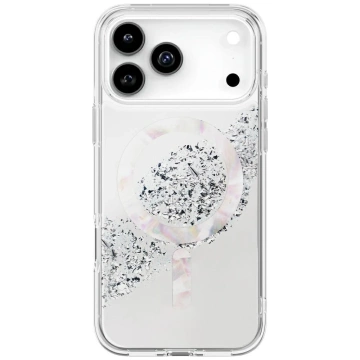 Etui UNIQ Coehl Crystelle do iPhone 17 Pro Magnetic Charging Srebrny