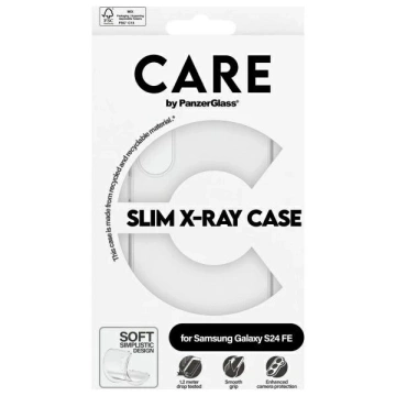 Hülle für Samsung Galaxy S24 FE CARE von PanzerGlass Slim X-Ray Case Transparent