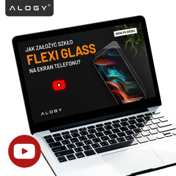 Bruchsicheres 9H-Hybridglas für Zebra TC22/TC27, vollflächig flach, flexibel und widerstandsfähig, Alogy FlexiGlass™ Volltransparent
