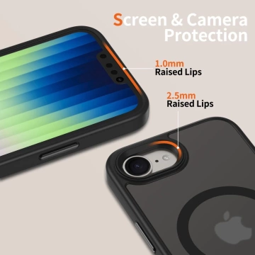 Etui für iPhone 16e Tech-Protect MagMat MagSafe Mattschwarz
