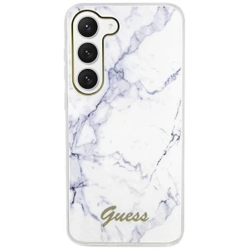 Etui Guess GUHCS23SPCUMAH do Samsung Galaxy S23 S911 biały/white hardcase Marble