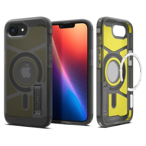 Etui do iPhone 16e Spigen Tough Armor Mag MagSafe Frost Black