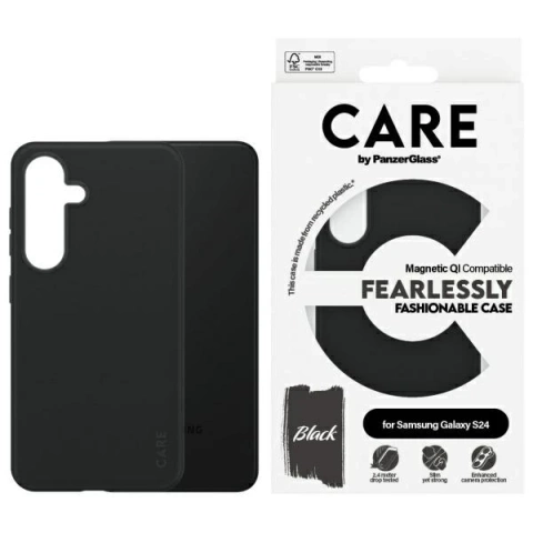 Etui do Samsung Galaxy S24 CARE by PanzerGlass Flagship Urban Combat White QI przezroczyste