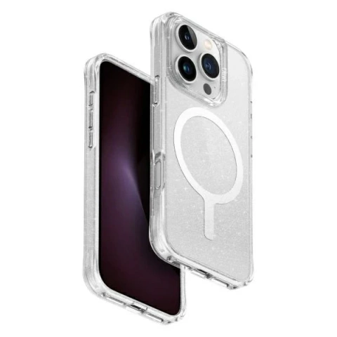 UNIQ LifePro Xtreme Hülle für iPhone 16 Pro 6,3" Magclick Charging Transparent/Tinsel Lucent