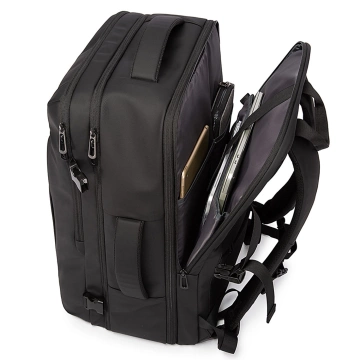 Bange wasserdichter Rucksack für 15,6-Zoll-Laptop, Stadtreisender, 45 x 30 x 16 cm, für Arbeit, Flugzeug, Herren, Damen, mit USB-Anschluss Schwarz