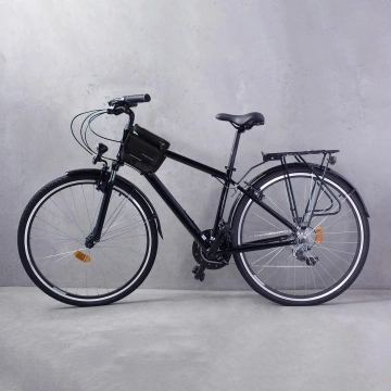 Wozinsky Fahrradrahmentasche Fahrradtasche wasserdichte Handyhülle 1,5l Schwarz (WBB26BK)
