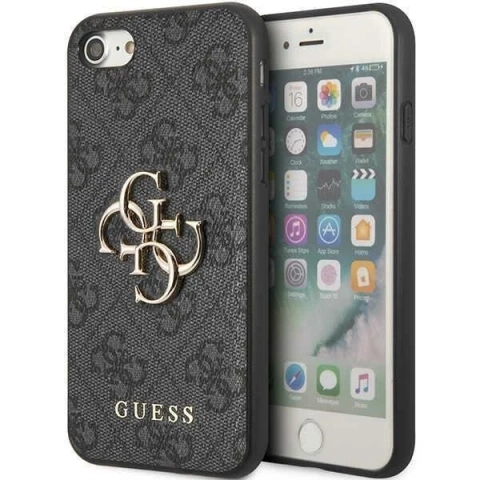 Etui na telefon Guess do iPhone 7/8/SE 2020 / SE 2022 szary/grey hardcase 4G Big Metal Logo