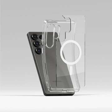 Etui für Samsung Galaxy S25 Ultra Clear Ringke Fusion Magnetic MagSafe