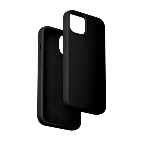 Schwarze Vention MagSafe iPhone 14 Plus Silikonhülle Schwarz