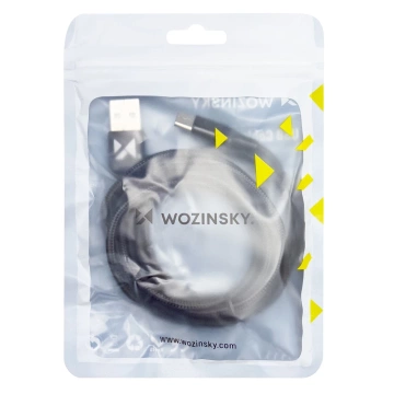 Wozinsky USB - USB Typ C Kabel 2.4A 2m Schwarz(WUC-C2B)