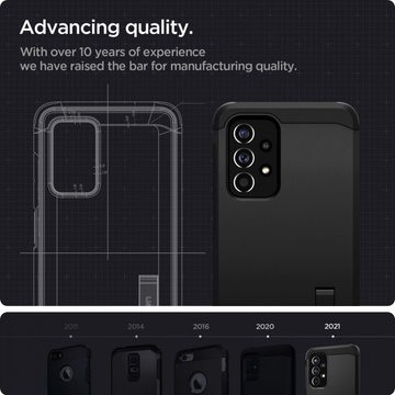 Etui Spigen Tough Armor für Samsung Galaxy A33 5G Schwarz