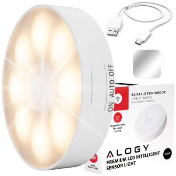 Lampe LED-Bewegungssensor Dämmerungsnachtlampe Alogy Sensor Light Kabellose Möbelbeleuchtung Warmes Licht 3000k