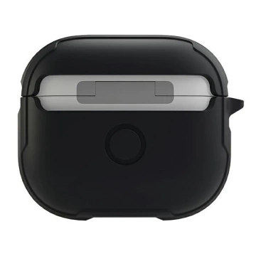 Etui ochronne na słuchawki UNIQ etui Valencia do Apple AirPods 3 czarny/midnight black Antimicrobial