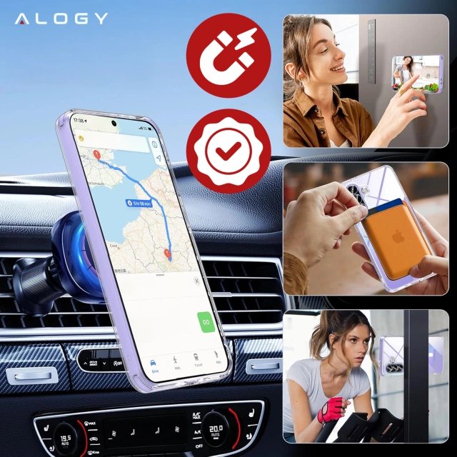 Etui do Samsung Galaxy A36 5G obudowa ochronna na telefon Alogy HybridShield™️ Case Przezroczyste