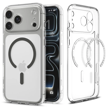Etui Ochronne do iPhone 17 Pro Max Spigen Ultra Hybrid Mag MagSafe Clear/Graphite