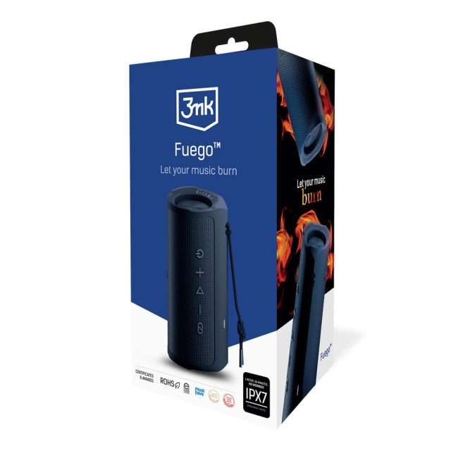 Głośnik bezprzewodowy 3mk Fuego - Accessories Black