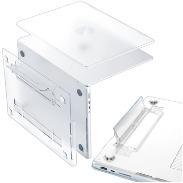 Matte Hülle mit Ständer Alogy ProStand™ Gehäuse für MacBook Air 13,3" (A1932/A2179/A2337) Transparent
