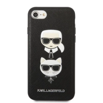 Etui Karl Lagerfeld KLHCI8SAKICKCBK für iPhone 7/8 / SE 2020 / SE 2022 Hardcase Saffiano Karl
