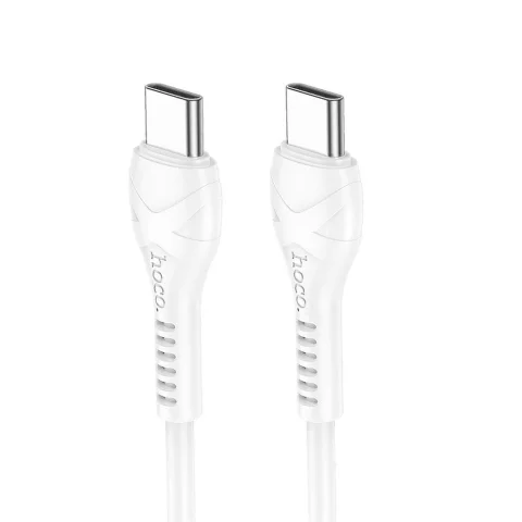HOCO Kabel Typ C do Typ C X37 1 m Biały PD 60W Szybkie Ładowanie