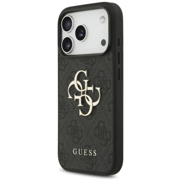 Etui Guess Hardcase 4G Big Metal Logo do iPhone 17 Pro, czarne