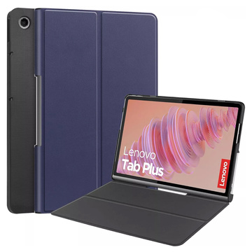Glashülle für Lenovo Tab Plus 11,5" 2024 TB351FU Alogy Book Cover Case Tablet Case Marineblau Gratis Stylus