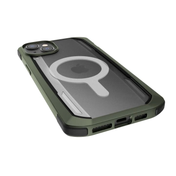 Raptic Secure Case iPhone 14 Plus mit gepanzerter MagSafe-Hülle grün