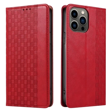 Magnetband Hülle Hülle für iPhone 13 Pro Max Tasche Geldbörse Mini Lanyard Anhänger Rot