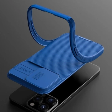 Nillkin CamShield Pro magnetische Hülle für iPhone 15 Plus mit Kameraschutz – Blau