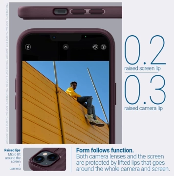 Etui Caseology Parallax Mag MagSafe für Apple iPhone 14 Plus Burgund