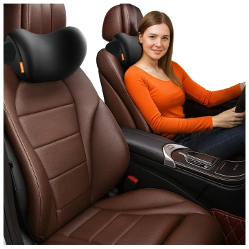 Massagekissen für die Auto-Kopfstütze – ergonomische Unterstützung für Kopf, Nacken und Nacken, elektrisches Vibrationsmassagegerät für Fahrer und Beifahrer – Dr.Medic RelaxDrive™