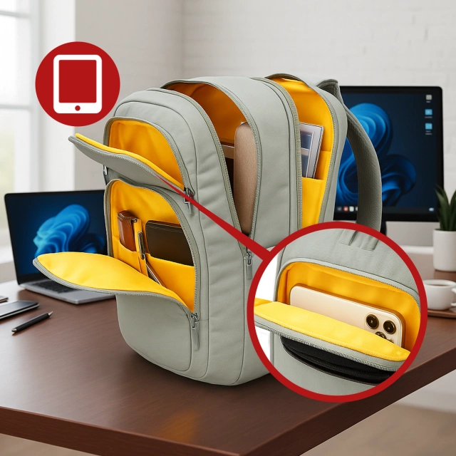 Plecak wodoodporny Bange 23L na laptopa 16.4" – pojemny i wygodny, odporny i oddychający, miejski i podróżny do pracy i samolotu, unisex – Szary