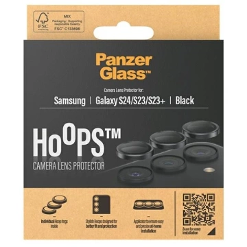 Gehärtetes Glas für Samsung Galaxy S24 PanzerGlass Hoops Kameraobjektivschutz
