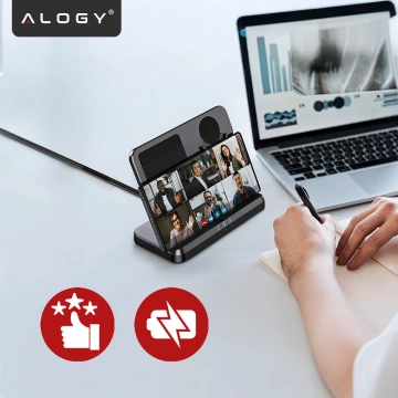 Kabelloses induktives Ladegerät 3in1 Qi 3.0 Fast für Samsung S22 S23 S24 Galaxy Watch Buds Station schwarz